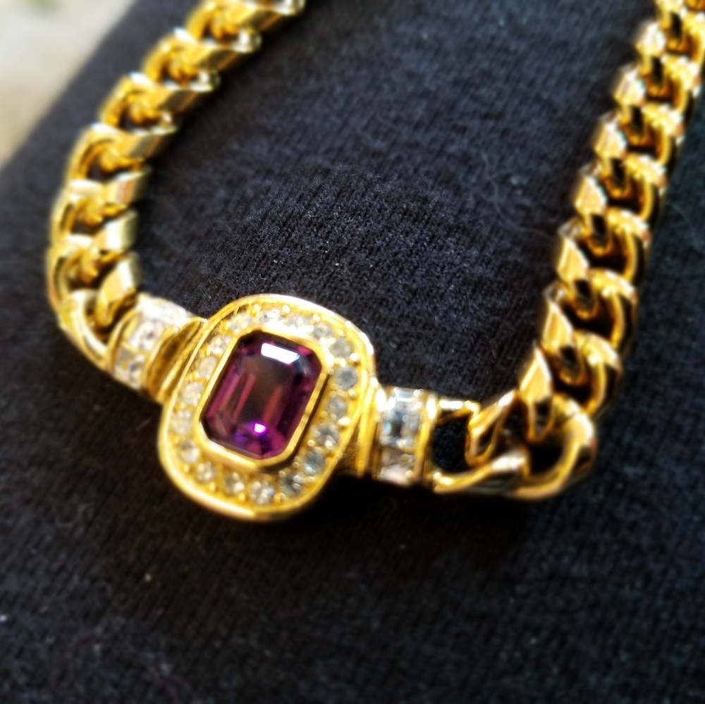 Christian Dior Amethyst Necklace